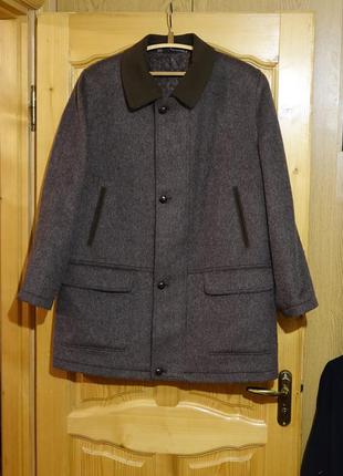Шикарное шерстяное полупальто  walbusch германия 52 р.