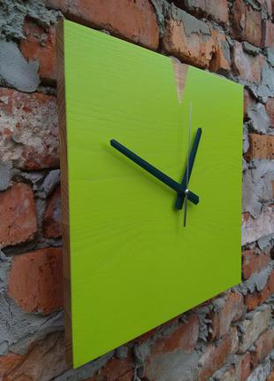Годинник настінний дерев'яний ручної роботи в стилі loft6 фото