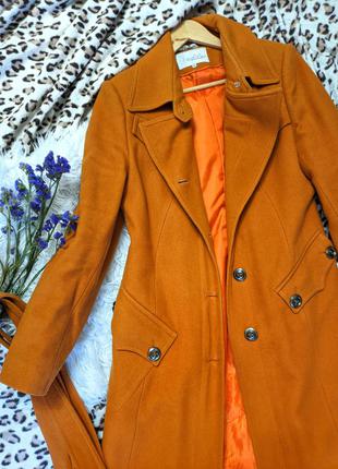 Кашемірове пальто оранжевий колір 42 розмір бренд nina vladi2 фото