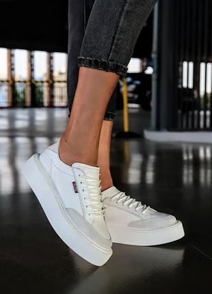 Кеди на платформі з плетінням по підошві літо/зима