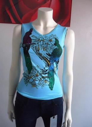 Cavalli майка футболка папуги р 44