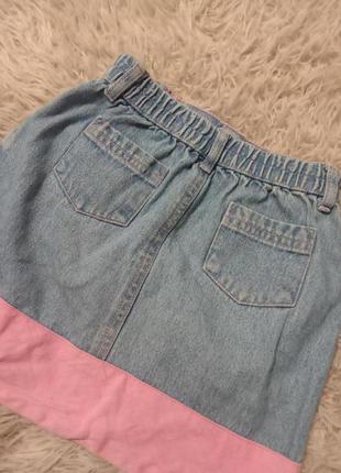 Джинсовая юбка с вышивкой 2