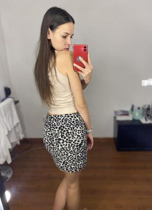 Леопардовая юбка h&m. one size2 фото