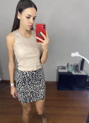 Леопардовая юбка h&m. one size4 фото