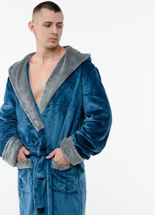 Іменний чоловічий халат з індивідуальною вишивкою на спині9 фото
