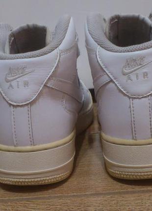 Кроссовки женские кожаные высокие найк кросівки жіночі nike air force 1 mid gs white р.40🇺🇸🇻🇳7 фото
