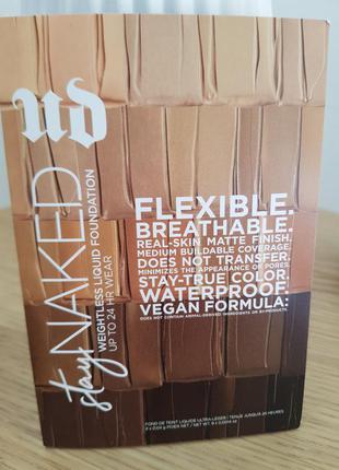 Классный набор пробников тонального крема urban decay stay naked weightless