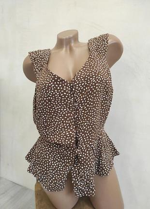 Классная вискозная блуза большого размера