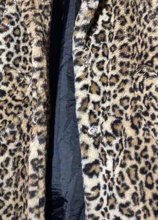 Леопардовая шуба/пальто  бойфренд new look8 фото