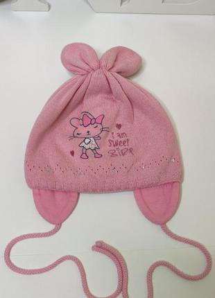 Шапка на дівчинку 1-1,5 року