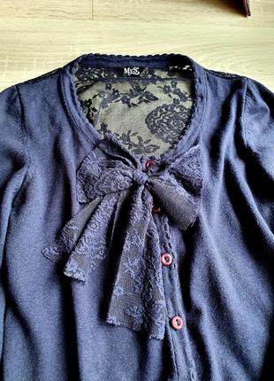 Кофта джемпер светр аджурная спинка m/l 5