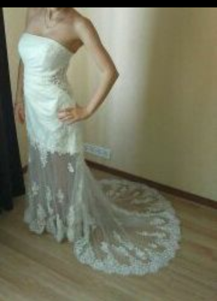 Свадебное дизайнерское платье2 фото
