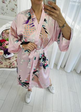 Халат кимоно из натурального шёлка oriental village3 фото