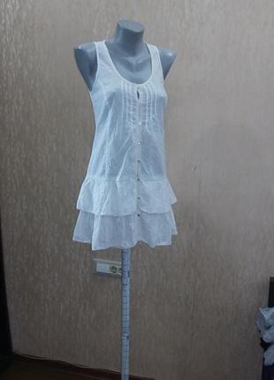 Коттоновое платье-туника
