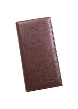 Мужской кошелек купютник портмоне вертикальный экокожа коричневый (613 коричневый)3 фото