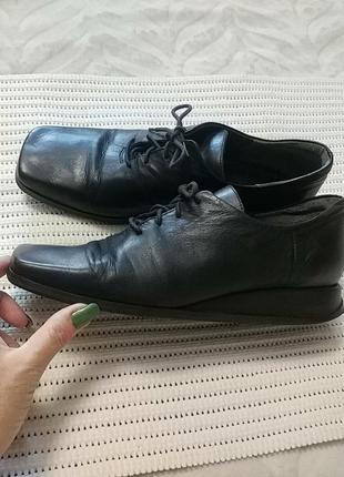 Стильні шкіряні туфлі на шнурках anky німеччина5 фото