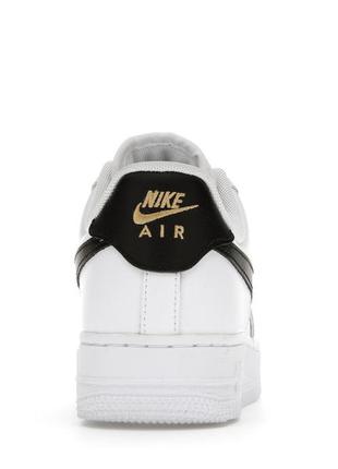 Кроссовки женские nike air force 1 essential gold mini swoosh белые (найк аир форс білі)5 фото