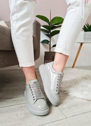 Женские кроссовки  alexander mcqueen grey скидка sale | жіночі кросівки знижка sale