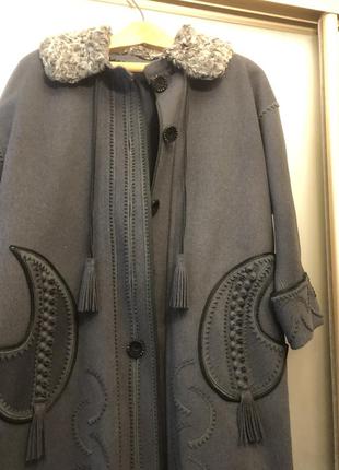 Винтажное шерстяное пальто2 фото