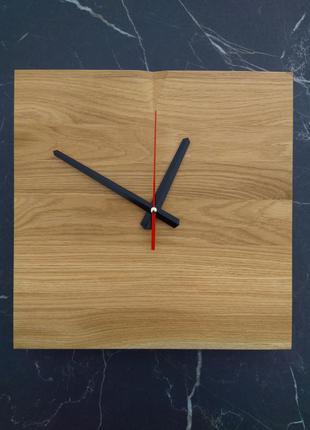 Годинник настінний дерев'яна яний ручної роботи у стилі loft1 фото