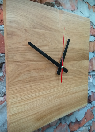 Годинник настінний дерев'яний ручної роботи в стилі loft7 фото