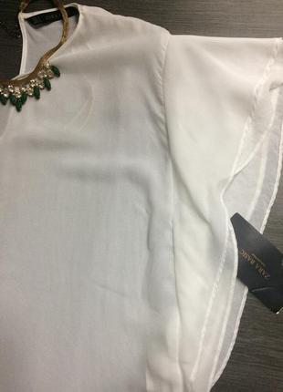 Блуза білі zara3 фото