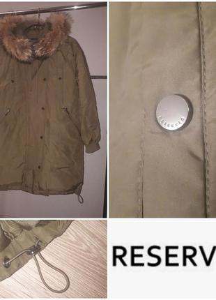 Пальто-пуховик reserved оверсайз .