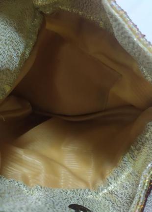 Сумочка в винтажном стиле. расшивка бисером и бисерная бахрома6 фото