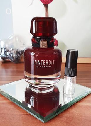 Givenchy l'interdit rouge отливант духів,парфуми на розпивши3 фото