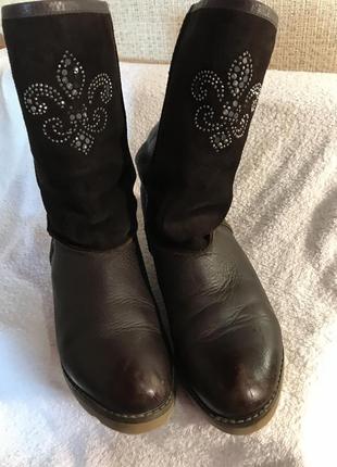 Чоботи шкіряні зима 38