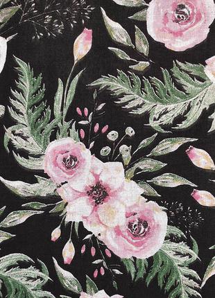 Багаторазові прокладки для критичних днів з квітами на чорному. великий вибір тканин.2 фото