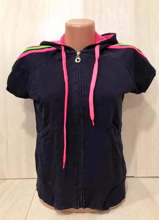 Футболка на молнии с яркими лампасамиolko s!!!!!
