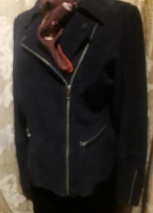 Стильна куртка-косуха натуральний замш yessica2 фото