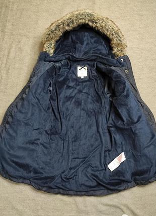 Теплая демисезонная удлиненная куртка , пальто jasper conran на 5- 6 лет,7 фото