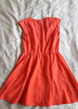 Літній помаранчеве плаття h&m4 фото