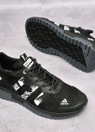 Adidas zx кожаные кроссовки .2 фото