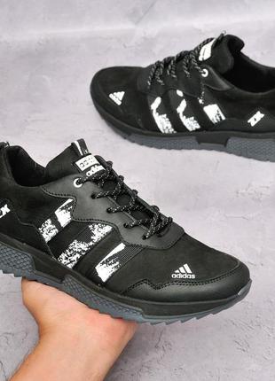 Adidas zx кожаные кроссовки .6 фото