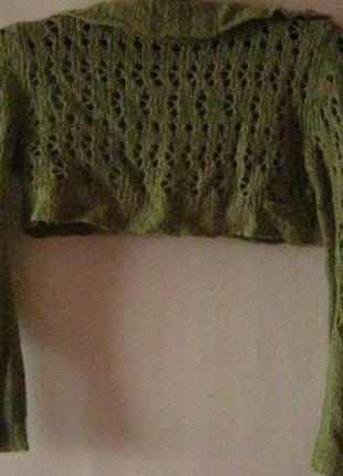 Кофточка-горжетка женская mexx ажурной вязки, р.46-482 фото