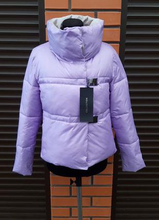 Демисезонная куртка, лиловый цвет, осенняя курточка, осіння куртка ,демісезонна куртка2 фото