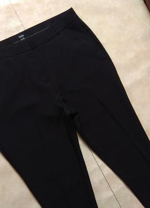 Классические черные штаны брюки со стрелками с высокой талией iwie, 16 pазмер.4 фото
