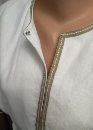Винтаж льняной жакет пиджак блузка   большой разм бохо6 фото