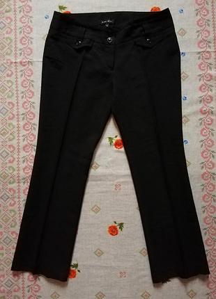 Укорочені Брюки чорні. amisu. класичні