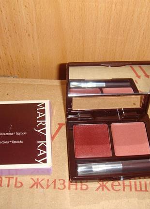 Набор-дуэт губных помад (роза/изюм)