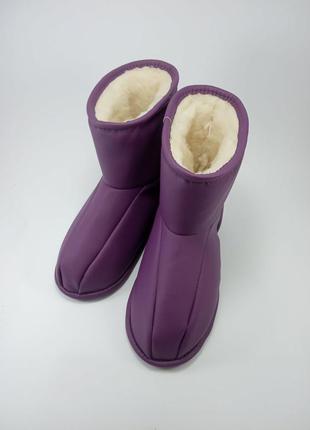 Жіночі капці чобітки на шкіряній підошві 36-43 р1 фото