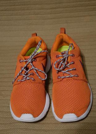 Ярко оранжевые кроссовки nike wmns roshe run 511882-801 37 1/2 р. 24 см.3 фото