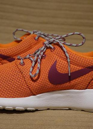 Ярко оранжевые кроссовки nike wmns roshe run 511882-801 37 1/2 р. 24 см.8 фото