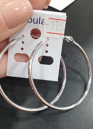 Серьги кольца медицинское золото