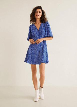 Платье в горошек на запах zara mango bershka h&m3 фото