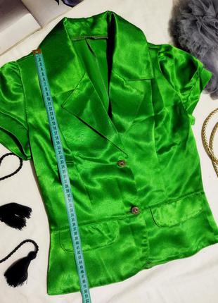 !!распродажа!!яркий зелёный жакет пиджак блуза!!!3 фото