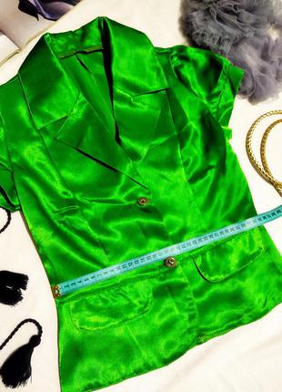 !!распродажа!!яркий зелёный жакет пиджак блуза!!!4 фото
